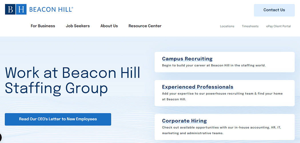 Beacon Hill Careers Page